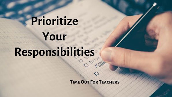 Prioritize your responsibilities