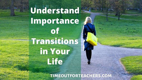 Understand the importance of transitions in your life, woman walking down a road