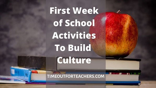 First week of school activities to build culture