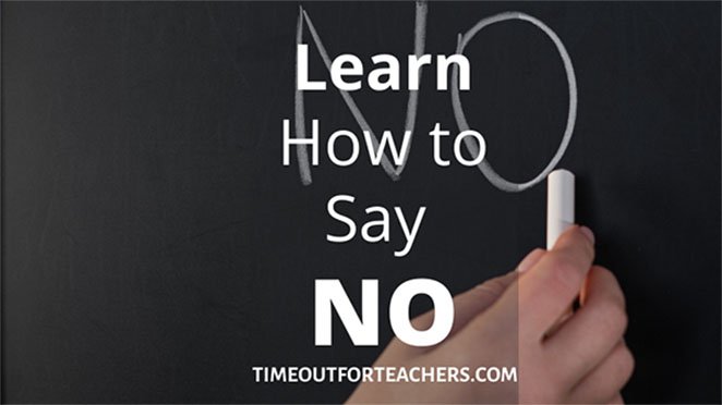 Learn how to say no